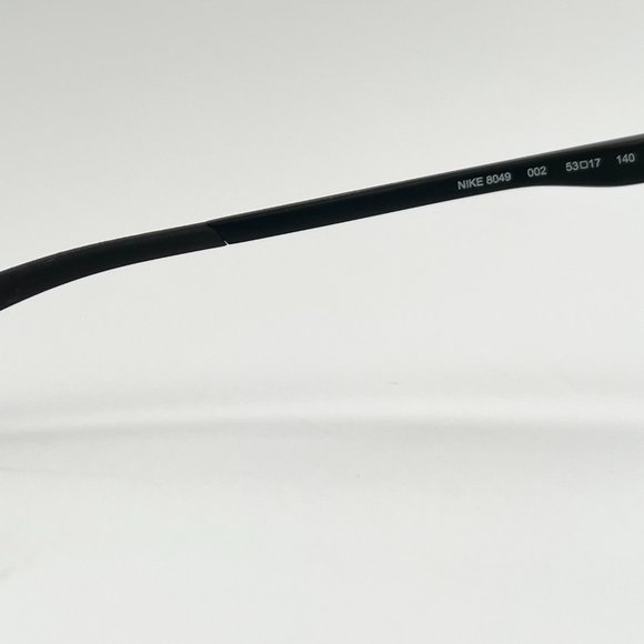 Nike 8049 Eyeglasses Eye Glasses 002 Unisex Frame JUST DO IT Sports 53mm NEW Blk - Picture 7 of 7